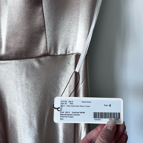 Jenny Yoo Ariana Bridesmaid Elegant Satin Evening Gown - Picture 10 of 10